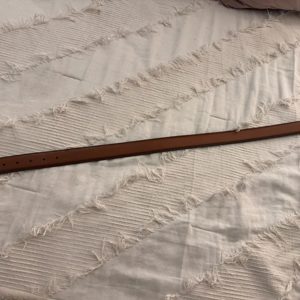 Men's Brown Belt Black on the inside.